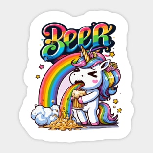 Unicorn Drink Sticker